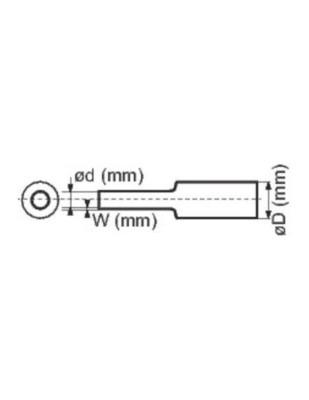 GAINE PLF 100 6,4/3,2 BRUN KLAUKE PLF1/4-1