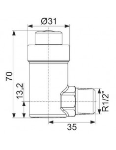 FLEXVENT EQUERRE 15X21 BLC FLAMCO 27711 2