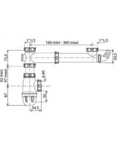 ENSEMBLE PVC P/EVIER VALENTIN 78020000100 2