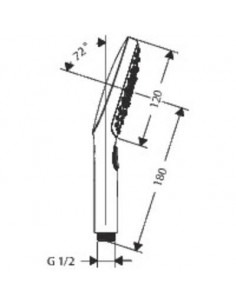 RAINDANCE E120 ECO 3JET CH HANSGROHE 26521000 2