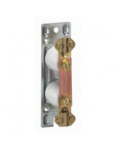 Barrette à cosses Cosga avec platine métal 150x45mm et fixation par vis Ø3,5mm LEGRAND 034388