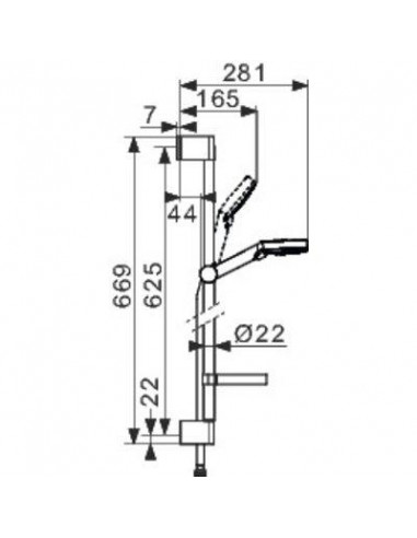 SET CROMETTA 100 VARIO HANSGROHE 26553400