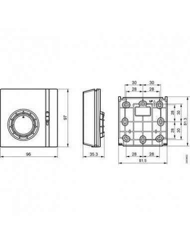 THERMOSTAT AMBIANCE RAA21 SIEMENS RAA21/S55770-T220