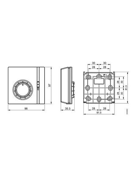 THERMOSTAT AMBIANCE RAA21 SIEMENS RAA21/S55770-T220