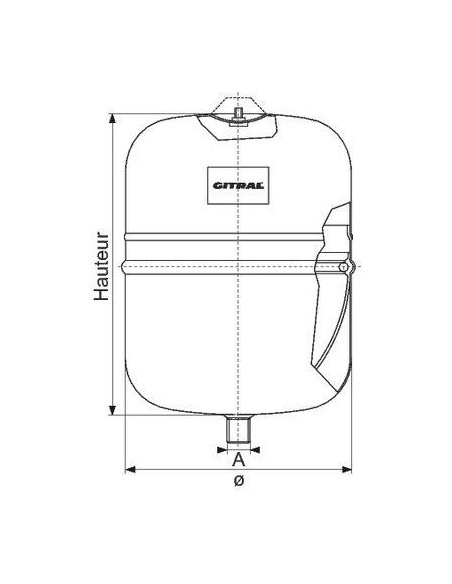VASE EXPANSION BLANC 8L GITRAL GITRAL HY8