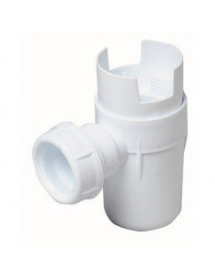 Siphon groupe de sécurité D.32 mm / 1"1/4 Entrée F 1" Orientable 360° GS008 NICOLL 0201169