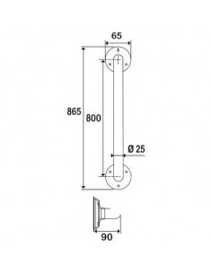 BARRE DE REDRESSEMENT BLC 80CM GODONNIER 449880 2