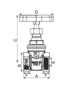 VANNE VOLANT FF 20X27 ITAP 1560034 2