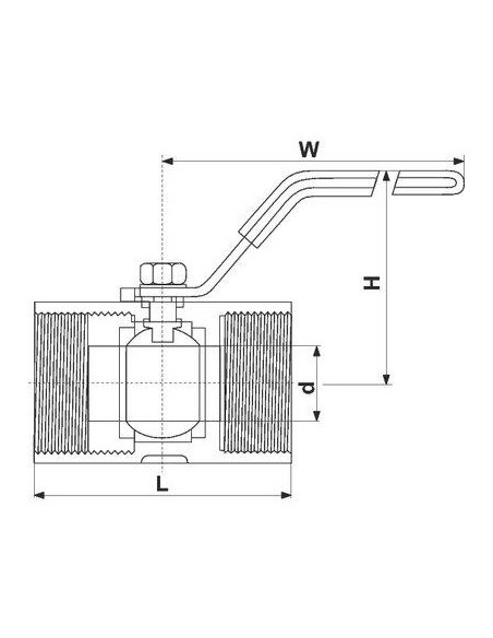 VANNE SPH INOX MONOBL PR 3/8 SFERACO 708003