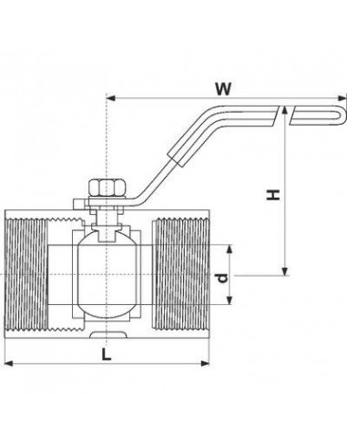 VANNE SPH INOX MONOBL PR 2" SFERACO 708009