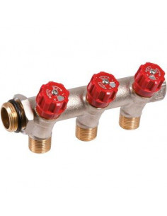 COLL MF 3/4 5DEP+ROBINET INT.ROUGE COLRR45