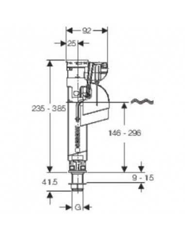 ROBINET FLOTTEUR IMPULS 360 GEBERIT 281.214.00.1