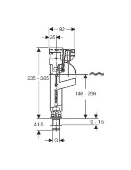 ROBINET FLOTTEUR IMPULS 360 GEBERIT 281.214.00.1