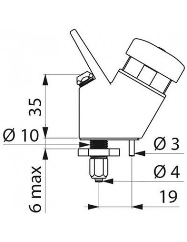 ROBINET RINCE BOUCHE CU12X17 DELABIE 312QU1