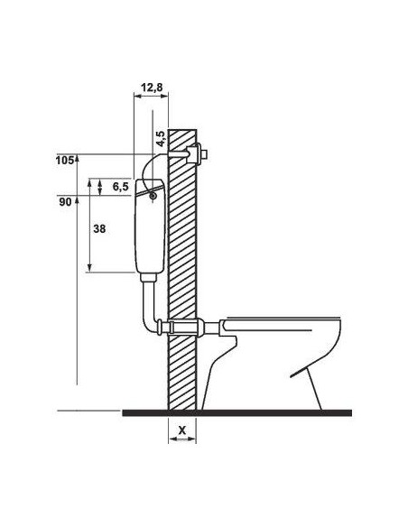 RESERVOIR DISSIMULE GEBERIT GEBERIT 123.136.11.1