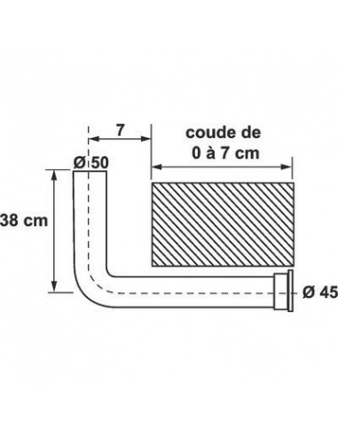 COUDE P/CLOISON 7 CM GEBERIT GEBERIT 814.141.16.1