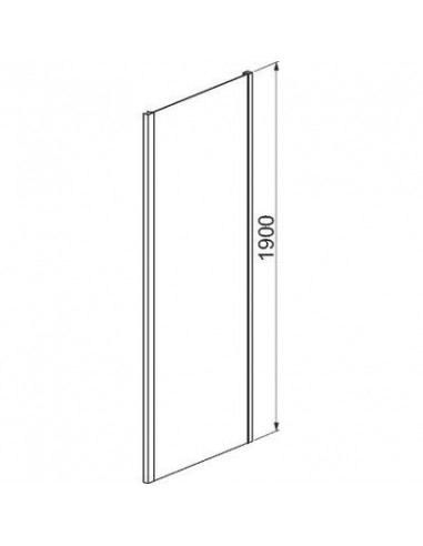 PAROI FIXE REVERSIBL 80CM TYXO LEDA L13TX608033