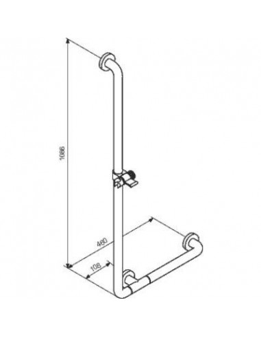 SUPPO AC DOUCHETT 460X1086 BLC NORMBAU 0300652019
