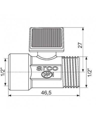 ROB.ARRET MANETT MF15X21 ARCO 02204