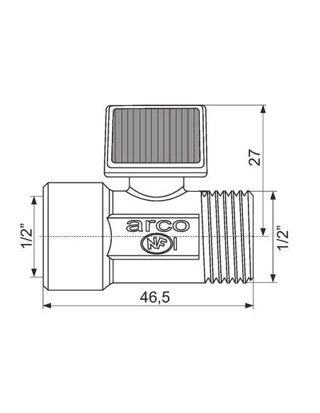 ROB.ARRET MANETT MF15X21 ARCO 02204