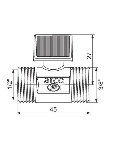 ROB.ARRET MANETTE M3/8"-M1/2" ARCO 02210