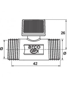ROB.ARRET MANETTE MM12X17 ARCO P2236 2