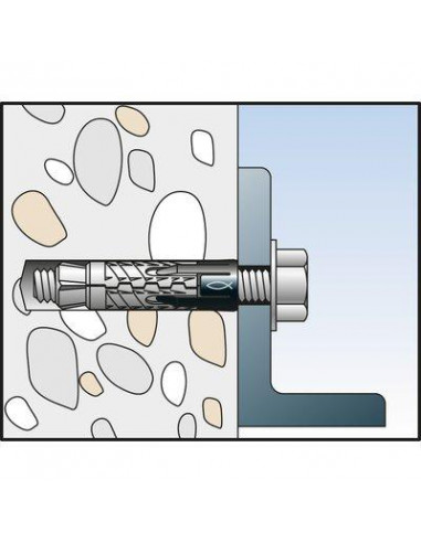 DOUILLE EXPAN.GM8/S 8X60 /50 FISCHER 500922