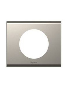 PLAQUE MATIERE 1 POSTE NICKEL VELOURS CELIANE LEGRAND 069111