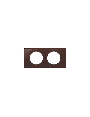 PLAQUE MATIERE 2 POSTES CUIR TEXTURE CELIANE LEGRAND 069402