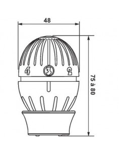 TETE THERMOSTATIQUE A SOUFFLET GIACOMINI R470X001 2