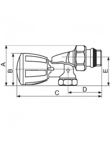 ROBINET EQU INV 15X21 S.FER GIACOMINI R435X053