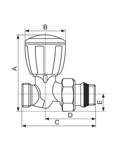 ROBINET DROIT 1/2"X16 S.ALES GIACOMINI R432X033