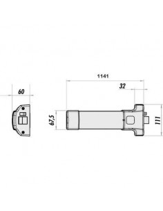 SERR.FAP PUSH90+1PT 845MM 9016 JPM PJ1000-68-0A 2