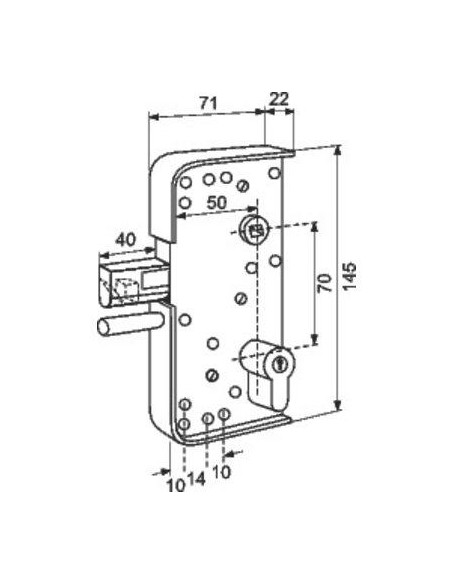 SERR.PORTAIL PVC A CYLINDRE TIRARD GA592303