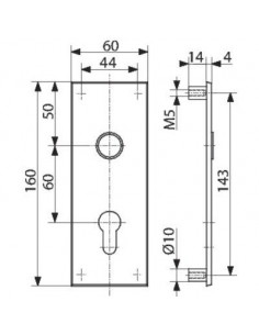 CONTRE PLAQUE SERR.GARAGE WSS 016570000114 2