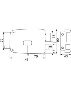 SERR EN APPLIQUE BTN AXE70 G VACHETTE 3037238243005 2