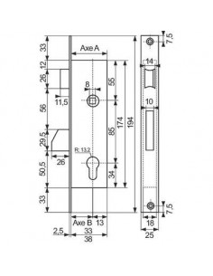 SERR.PDDT PENE BASCULANT. A25 TESA ASSA ABLOY 4210255NM 2