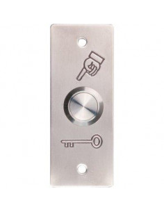 BOUTON POUSSOIR S /PLAQUE INOX SEWOSY PB19NO+NC_4FS_SI