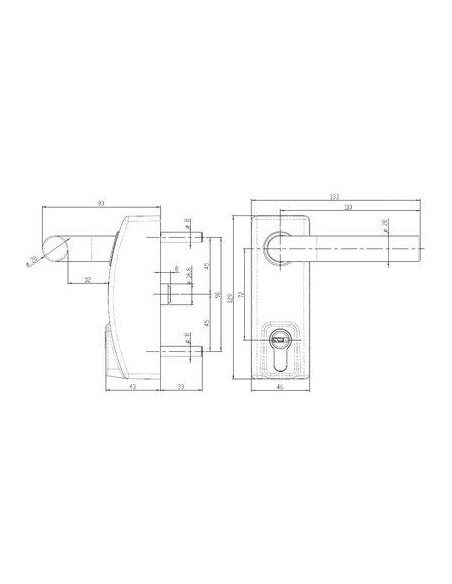 MODULE A BEQUILLE CYLINDRE BLC TESA ASSA ABLOY MMODMBSCBL