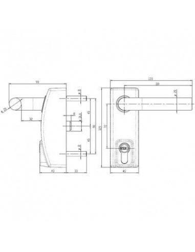 MODULE A BEQUILLE CYLINDRE NR TESA ASSA ABLOY MMODMBSCNE