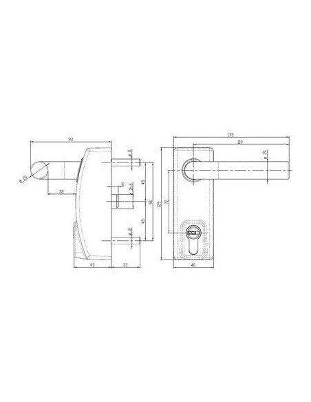 MODULE A BEQUILLE CYLINDRE NR TESA ASSA ABLOY MMODMBSCNE