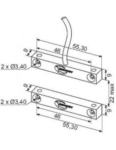CONTACT MAGNETIQUE 3 FILS SEWOSY CMA3F10