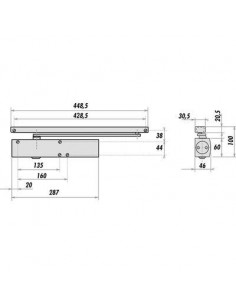 FERME POR.TS 5000 S/BRAS ARG GEZE 027333 2