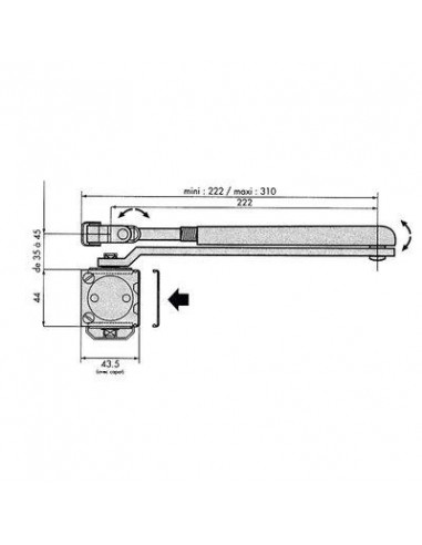FER.PORTE GR150 A/BRA.STAND.BL GROOM 150110ENN