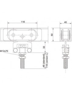 MONT.GALET DELRIN 150KG /2 MANTION 0255D 2
