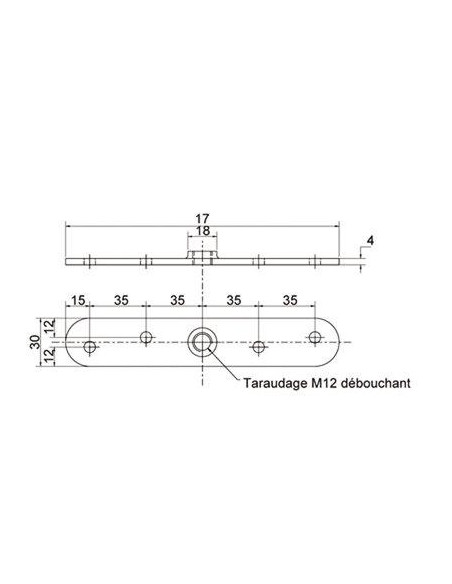 PLATINE DE FIXATION 150KG MANTION 0056