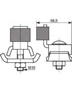 ARRET BUTEE POUR RAIL ROBINET 130 ROBINET 139.610 2