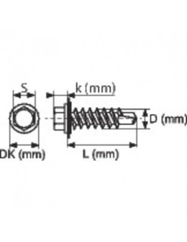 VIS AUTO.R.+J. TH 6.3X60 / 100 RIFIX 1TH6363R16
