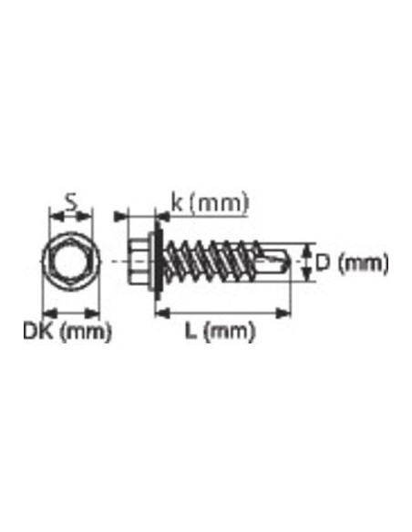 VIS AUTO.R.+J. TH 6.3X60 / 100 RIFIX 1TH6363R16