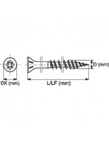 VIS SPAX TFPZ A/T 4.5X50 / 500 SPAX 0271010450505